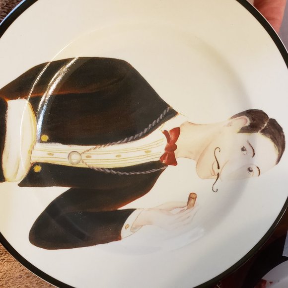 4 Salad Dessert Plates "Wine Enthusiast" - Picture 5 of 8